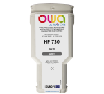Cartouche d'encre traceur remanufacturée OWA - haute capacité - Gris - pour HP 730
