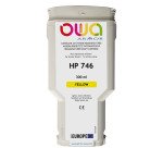 Cartouche d'encre traceur remanufacturée OWA - standard - Jaune - pour HP 746
