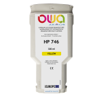 Cartouche d'encre traceur remanufacturée OWA - standard - Jaune - pour HP 746