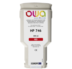 EN_Cartouche d'encre traceur remanufacturée OWA - standard - Rouge - pour HP 746