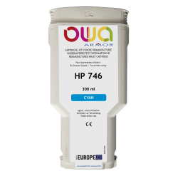 EN_Cartouche d'encre traceur remanufacturée OWA - standard - Cyan - pour HP 746