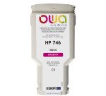 Cartouche d'encre traceur remanufacturée OWA - standard - Magenta - pour HP 746