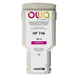 EN_Cartouche d'encre traceur remanufacturée OWA - standard - Magenta - pour HP 746