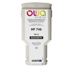 Cartouche d'encre traceur remanufacturée OWA - standard - Noir Mat - pour HP 746