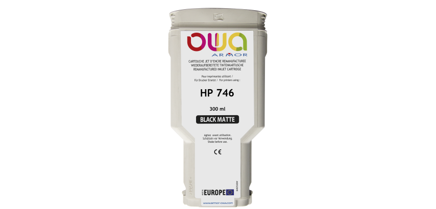Armor OWA B45723OW inktcartridge 1 stuk(s) Compatibel Mat Zwart
