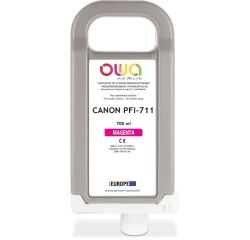 Cartouche d'encre traceur remanufacturable OWA - standard - Magenta - pour CANON PFI-711 M