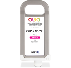 Cartouche d'encre traceur remanufacturable OWA - standard - Magenta - pour CANON PFI-711 M