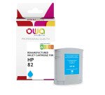 Cartouche d'encre traceur remanufacturée OWA - standard - Cyan - pour HP 82