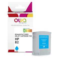 Cartouche d'encre traceur remanufacturée OWA - standard - Cyan - pour HP 82