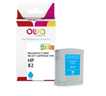 Cartouche d'encre traceur remanufacturée OWA - standard - Cyan - pour HP 82