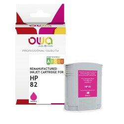Cartouche d'encre traceur remanufacturée OWA - standard - Magenta - pour HP 82