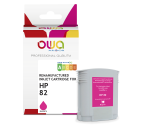 Cartouche d'encre traceur remanufacturée OWA - standard - Magenta - pour HP 82