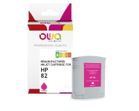 Cartridge voor gerecycleerde plotterinkt OWA - standaard - Magenta - voor HP 82