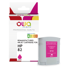 Cartouche d'encre traceur remanufacturée OWA - standard - Magenta - pour HP 82