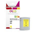 Cartouche d'encre traceur remanufacturée OWA - standard - Jaune - pour HP 82
