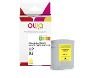 Traceerinktcartridge gereviseerd OWA - standaard - Geel - voor HP 82