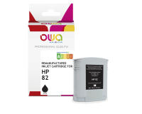 Plotterinktcartridge gereviseerd OWA - standaard - Zwart - voor HP 82