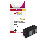 EN_Cartouche d'encre traceur remanufacturée OWA - standard - Noir - pour HP 712