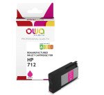 Cartouche d'encre traceur remanufacturée OWA - standard - Magenta - pour HP 712