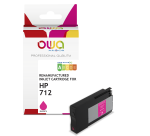 Cartouche d'encre traceur remanufacturée OWA - standard - Magenta - pour HP 712