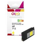 Cartouche d'encre traceur remanufacturée OWA - standard - Jaune - pour HP 712