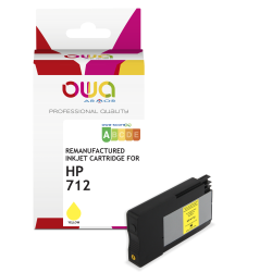 DE_Cartouche d'encre traceur remanufacturée OWA - standard - Jaune - pour HP 712