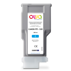 Cartouche d'encre traceur remanufacturée OWA - standard - Cyan - pour CANON PFI-320 C