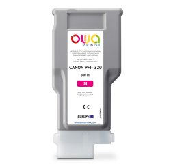 Cartouche d'encre traceur remanufacturée OWA - standard - Magenta - pour CANON PFI-320 M