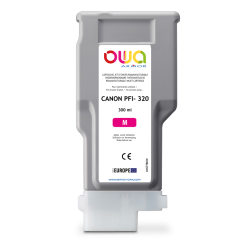 Cartouche d'encre traceur remanufacturée OWA - standard - Magenta - pour CANON PFI-320 M