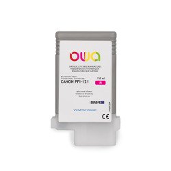 Cartouche d'encre traceur remanufacturée OWA - standard - Magenta - pour CANON PFI-121 M