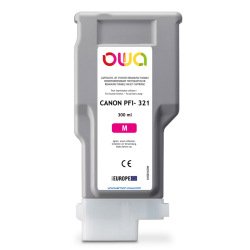 Cartouche d'encre traceur remanufacturée OWA - standard - Magenta - pour CANON PFI-321 M