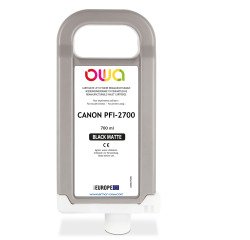 Cartouche d'encre traceur remanufacturable OWA - standard - Noir Mat - pour CANON PFI-2700 MBK