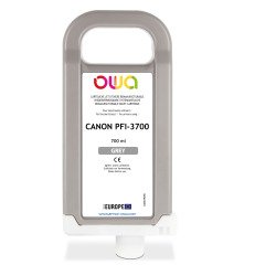 Cartouche d'encre traceur remanufacturable OWA - standard - Gris - pour CANON PFI-3700 GY