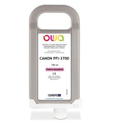Cartouche d'encre traceur remanufacturable OWA - standard - Magenta Photo - pour CANON PFI-3700 PM