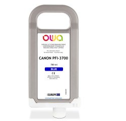 Cartouche d'encre traceur remanufacturable OWA - standard - Bleu - pour CANON PFI-3700 B