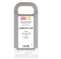 Cartouche d'encre traceur remanufacturable OWA - standard - Grey Photo - pour CANON PFI-3700 PGY