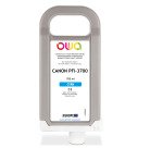 Cartouche d'encre traceur remanufacturable OWA - standard - Cyan - pour CANON PFI-3700 C