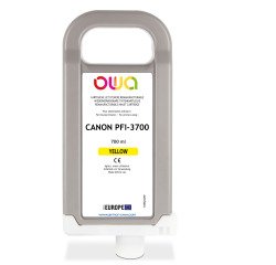 OWA Remanufacturable Ink Cartridge - Standard - Yellow - for CANON PFI-3700 Y
