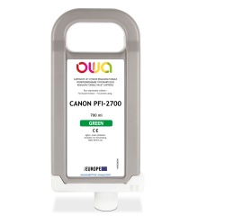 Cartouche d'encre traceur remanufacturable OWA - standard - Vert - pour CANON PFI-2700 G