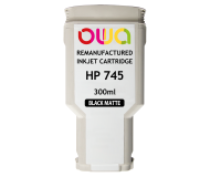 Gereviseerde plotterinktcartridge OWA - standaard - matzwart - voor HP 745