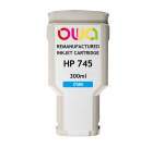 Cartouche d'encre traceur remanufacturée OWA - standard - Cyan - pour HP 745