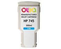Remanufactured OWA Plotter Ink Cartridge - Standard - Cyan - for HP 745