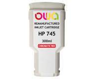 Remanufactured OWA plotter ink cartridge - standard - Chromatic Red - for HP 745