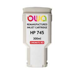 Cartouche d'encre traceur remanufacturée OWA - standard - Rouge chromatique - pour HP 745