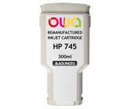 Remanufactured OWA Plotter Ink Cartridge - Standard - Photo Black - for HP 745