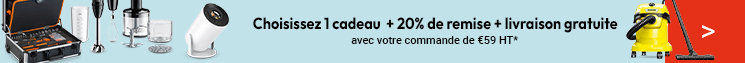 Un cadeau au choix + la livraison gratuite et 20% de remise