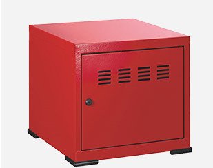 Metalen opbergmeubel in industriële stijl