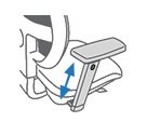 Bureaustoelen met 1D armleuningen
