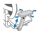 Bureaustoelen met 3D armleuningen