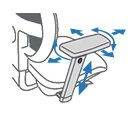 Bureaustoelen met 4D armleuningen